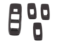 Window Switch Surround Trims x4 for PX2 / PX3 Ford Ranger / Everest - Carbon Fibre Look (2015 - 2021)-Spoilers and Bodykits Australia