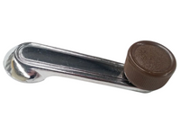 Window Winder Handles x 2 for Toyota Corolla KE10 / KE20 / KE25 / KE30 - Brown/Chrome-Spoilers and Bodykits Australia