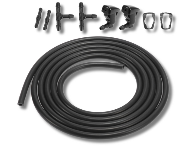 Windscreen Washer Nozzles x2 with Hose Connectors for Ford Focus (2008 - 2011)-Spoilers and Bodykits Australia