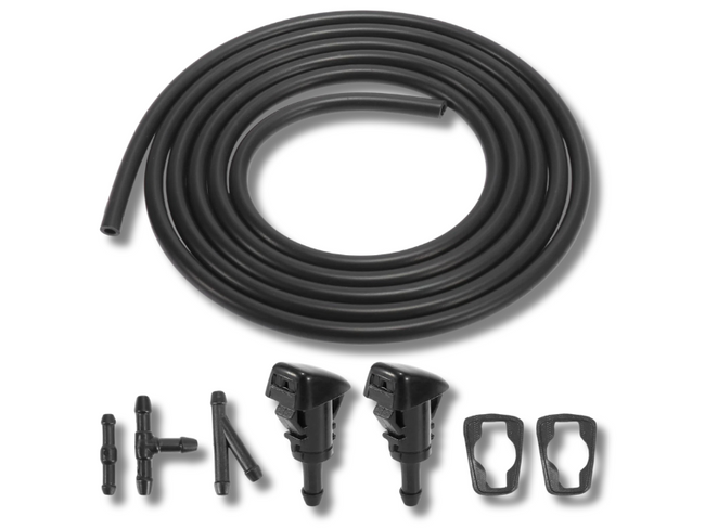 Windscreen Washer Nozzles x2 with Hose Connectors for Jeep Patriot (2008 - 2016)-Spoilers and Bodykits Australia