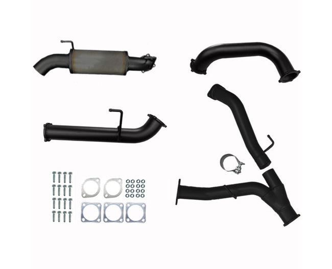 Twin 3" to Single 3.5" DPF-Back Exhaust System for 4.5L V8 Turbo Diesel 200 Series Toyota Landcruiser-Spoilers and Bodykits Australia