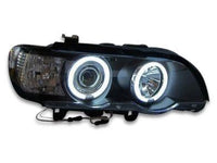 Angel Eye HALO Projector CCFL Head Lights for BMW X5 E53 - Black (2000 - 2003 Models) - Spoilers And Bodykits Australia