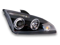 Angel Eye HALO Projector CCFL Head Lights for Ford Focus XR5 MK2 - Black (2004 - 2008 Models) - Spoilers And Bodykits Australia