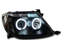 Angel Eye HALO Projector CCFL Head Lights for Toyota Hilux - Black (2005 - 2010 Models) - Spoilers and Bodykits Australia