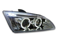 Angel Eye HALO Projector Head Lights for Ford Focus XR5 MK2 - Chrome (2004 - 2008 Models) - Spoilers And Bodykits Australia