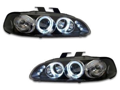 Angel Eye HALO Projector Head Lights for Honda Civic EG - Black (1992 - 1995 Models) - Spoilers And Bodykits Australia