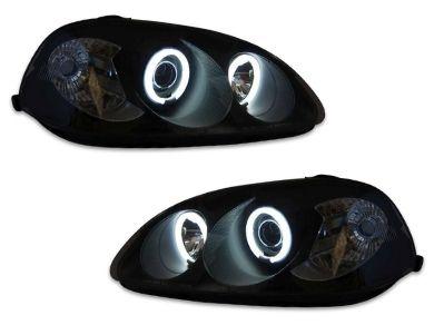 Angel Eye HALO Projector Head Lights for Honda Civic EK - Black (1996 - 1998 Models) - Spoilers And Bodykits Australia