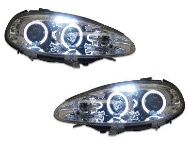 Angel Eye HALO Projector Head Lights for Mazda MX5 NB - Chrome (2001 - 2005 Models) - Spoilers And Bodykits Australia
