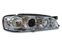 Angel Eye HALO Projector Head Lights for Subaru Impreza WRX GC - Chrome (1992 - 2000 Models) - Spoilers And Bodykits Australia