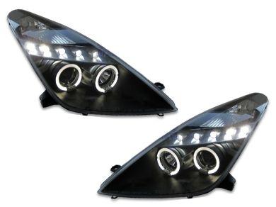 Angel Eye HALO Projector Head Lights for Toyota Celica Coupe - Black (1999 - 2005 Models) - Spoilers And Bodykits Australia