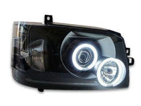 Angel Eye HALO Projector Head Lights for Toyota Hiace - Black (2004 - 2010 Models) - Spoilers And Bodykits Australia