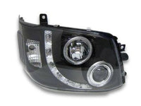 DRL Angel Eye HALO Projector CCFL Head Lights for Toyota Hiace - Black (2011 - 2014 Models) - Spoilers And Bodykits Australia