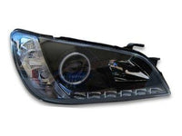 DRL Angel Eye HALO Projector Head Lights for Lexus IS200 / IS300 - Black (1999 - 2005 Models) - Spoilers And Bodykits Australia