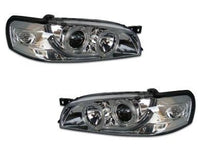 DRL Angel Eye HALO Projector Head Lights for Subaru Impreza WRX GC - Chrome (1992 - 2000 Models) - Spoilers And Bodykits Australia