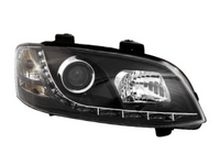 DRL Head Lights for VE Holden Commodore Series 2 - Black - Spoilers And Bodykits Australia