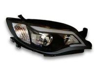 DRL Projector Head Lights for Subaru Impreza WRX  STI  RS - Black (2008 - 2013 Models) - Spoilers And Bodykits Australia