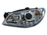 DRL Projector Head Lights for Subaru Impreza WRX  STI  RX - Chrome (2005 - 2007 Models) - Spoilers And Bodykits Australia
