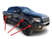 Flares for PX 1 Ford Ranger - Black - Set of 4 (2012 - 2015 Models) - Spoilers And Bodykits Australia