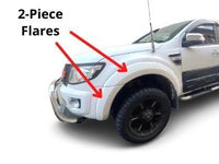 Flares for PX 1 Ford Ranger - White - Set of 2 for Front Wheel Arches (2012 - 2015 Models) - Spoilers And Bodykits Australia