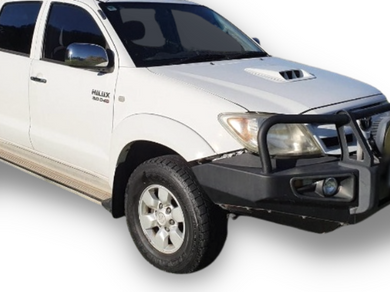 Flares for Toyota Hilux - White - Set of 2 for Front Wheels (2 Pieces) (2005 - 07/2011 Models) - Spoilers and Bodykits Australia