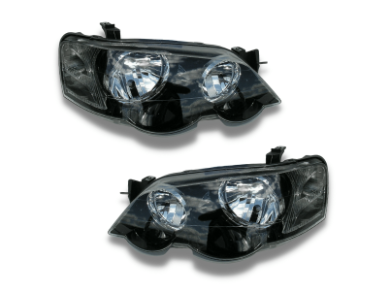 Head Lights for BA / BF XR Ford Falcon - Black - Spoilers and Bodykits Australia
