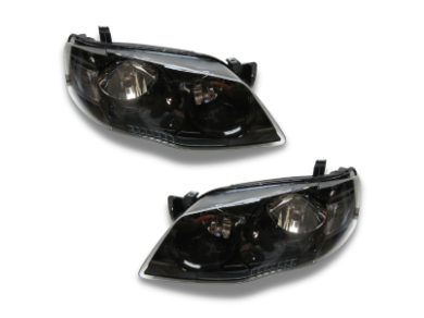 Head Lights for BF XT MK2 Ford Falcon - Black - Spoilers and Bodykits Australia