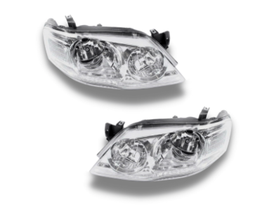 Head Lights for BF XT MK2 Ford Falcon - Chrome - Spoilers and Bodykits Australia