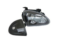 Head Lights & Corner  Indicator Lights for Honda CRX - Black (1992 - 1997 Models) - Spoilers And Bodykits Australia