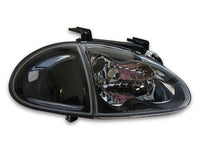 Head Lights & Corner  Indicator Lights for Honda CRX - Black (1992 - 1997 Models) - Spoilers And Bodykits Australia