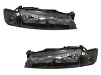 Head Lights & Corner  Indicator Lights for Nissan Silvia S14  200SX - Black (1996 - 1998 Models) - Spoilers And Bodykits Australia