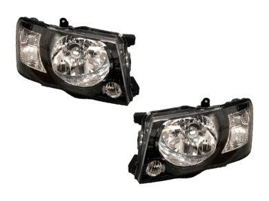 Head Lights for GU 4+ Nissan Patrol - Black (102004 - 2015 Models) - Spoilers And Bodykits Australia