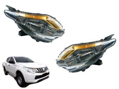 Head Lights for Mitsubishi Triton MQ (2015 - 2018 Models) - Spoilers And Bodykits Australia