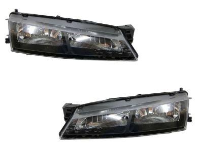 Head Lights for Nissan Silvia S14  200SX - Black (1996 - 1998 Models) - Spoilers And Bodykits Australia