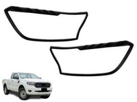 Headlight Surrounds for PX 3 Ford Ranger - Black (2018 - 2020) - Spoilers And Bodykits Australia