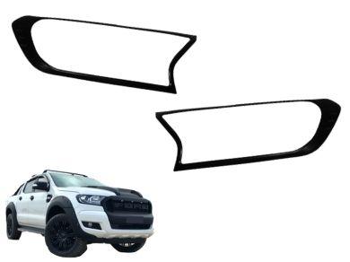 Headlight Surrounds for PX 2 Ford Ranger - Black (2015 - 2018) - Spoilers and Bodykits Australia
