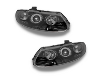LED Angel Eye Head Lights for VT Holden Commodore & VT Holden Monaro - Black - Spoilers and Bodykits Australia