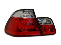LED 3D Light Bar Tail Lights for BMW E46 318i / 320i / 323i / 330i Sedan - Clear/Red Lens (1998 - 2001 Models) - Spoilers And Bodykits Australia