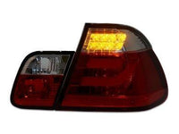 LED 3D Light Bar Tail Lights for BMW E46 318i / 320i / 323i / 330i Sedan - Clear/Red Lens (1998 - 2001 Models) - Spoilers And Bodykits Australia
