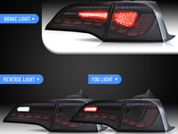 LED 3D Tail Lights for Tesla Model 3 with Sequential Indicators - Smoked Lens (2017 - 2022 Models) - Spoilers And Bodykits Australia