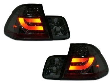 LED Light Bar Tail Lights for BMW E46 318i  320i  323i  330i Sedan - Smoked Lens (1998 - 2001 Models) - Spoilers And Bodykits Australia