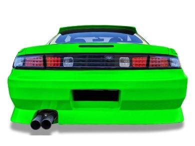 LED Tail Lights & Centre Garnish for Nissan Silvia S14 200SX - Black (1993 - 1998 Models) - Spoilers And Bodykits Australia