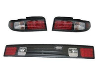 LED Tail Lights & Centre Garnish for Nissan Silvia S14 200SX - Black (1993 - 1998 Models) - Spoilers And Bodykits Australia