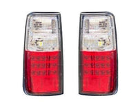 LED Tail Lights for 80 Series Toyota Landcruiser - Clear  Red (051990 - 121997 Models) - Spoilers And Bodykits Australia