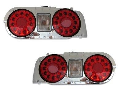 LED Tail Lights for R32 Nissan Skyline Coupe GTR / GTST - Clear/Red (1 ...