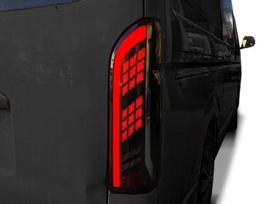 LED Tail Lights for Toyota Hiace Van with Sequential Indicators - Smoked Lens (2004 - 2019 Models) - Spoilers And Bodykits Australia