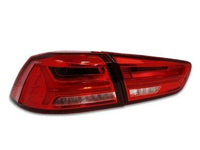 LED Tail Lights with Sequential Indicators for CJ  CF Mitsubishi Lancer Sedan EVO X  VRX - ClearRed (2007 - 2017 Models) - Spoilers And Bodykits Australia
