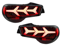 LED Tail Lights with Sequential Indicators for Toyota 86  Subaru BRZ - Arrow Style - BlackClear (2012 - 2021 Models) - Spoilers And Bodykits Australia