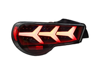 LED Tail Lights with Sequential Indicators for Toyota 86  Subaru BRZ - Arrow Style - BlackClear (2012 - 2021 Models) - Spoilers And Bodykits Australia
