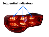 LED Tail Lights with Sequential Indicators for Toyota 86  Subaru BRZ - Arrow Style - Red (2012 - 2021 Models) - Spoilers And Bodykits Australia