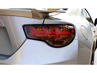 LED Tail Lights with Sequential Indicators for Toyota 86  Subaru BRZ - Arrow Style - Smoked Black Lens (2012 - 2021 Models) - Spoilers And Bodykits Australia